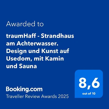 Holiday home Traumhaff - Strandhaus Am Achterwasser. Design Und Kunst Auf Usedom, Mit Kamin Und Sauna